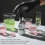 Multi-functional Antibacterial Face Spray  bottle with botanical elements