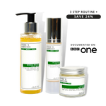 Three skincare products, Ready Steady Clear Kit from Frank's Remedies 